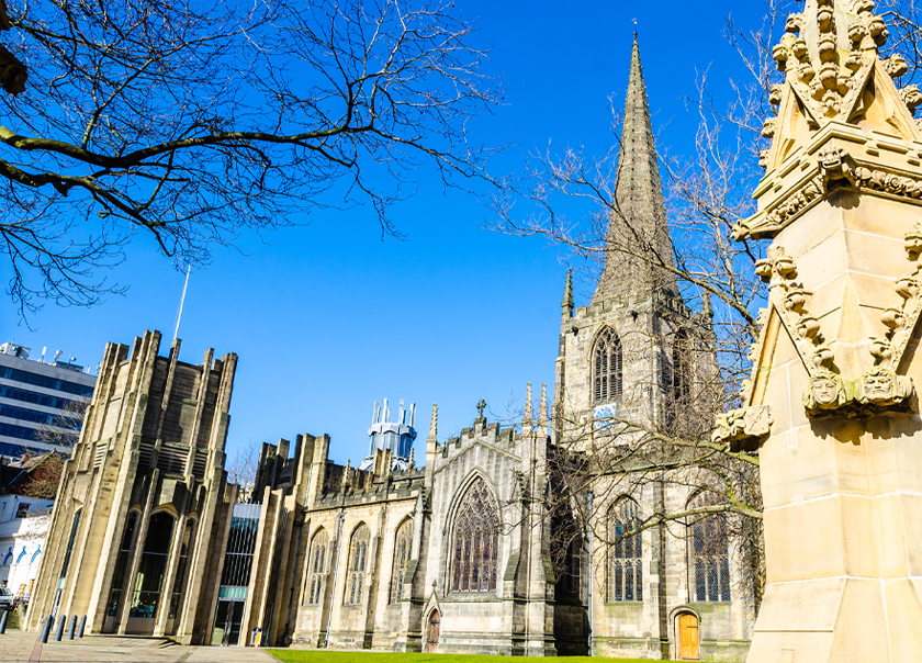 The historic Sheffield Cathedral