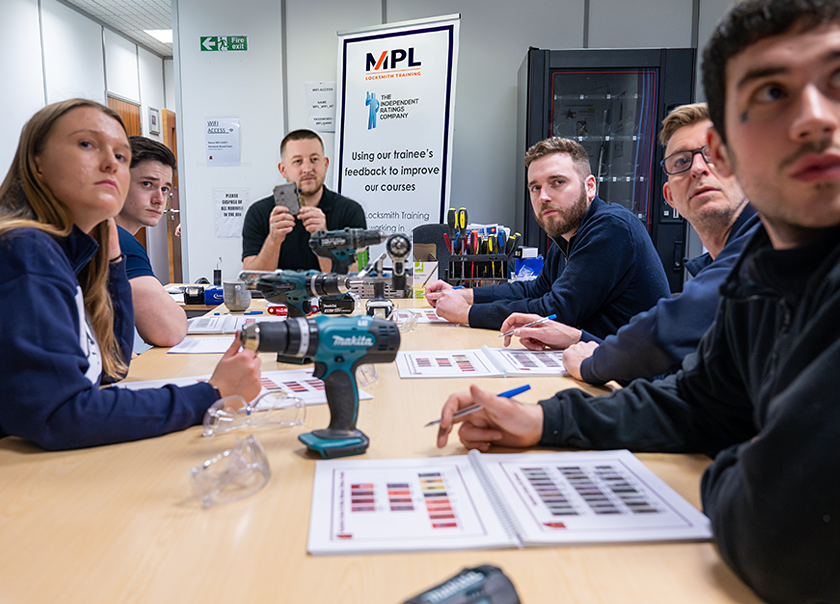 Group of students at our training centre in Wakefield